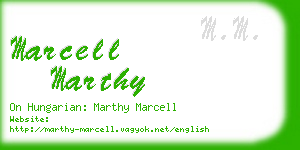 marcell marthy business card